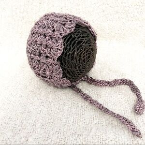Handmade Crochet Knit Baby Bonnet